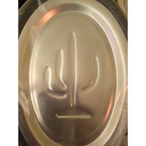 Sizzling Steak Paltter Oval Aluminum Platter New In Old Box